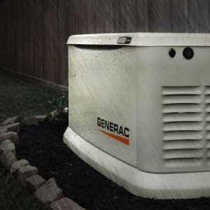 Image of a Generac Guardian Series Home standby generator sitting outside of a home available for sale and installation by GeneratorPros in Cleveland, Ohio.